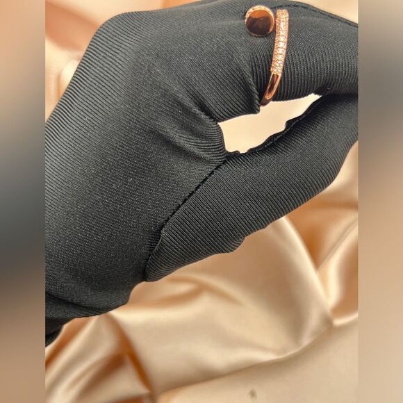 Elegant Wrap Ring with Pave Crystals - Picture 5 of 5